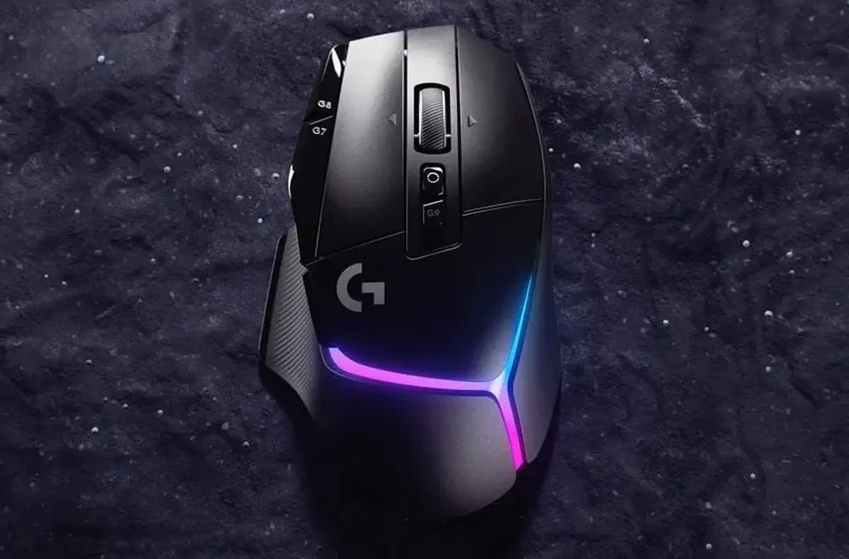 Logitech G502 X Plus pohled shora