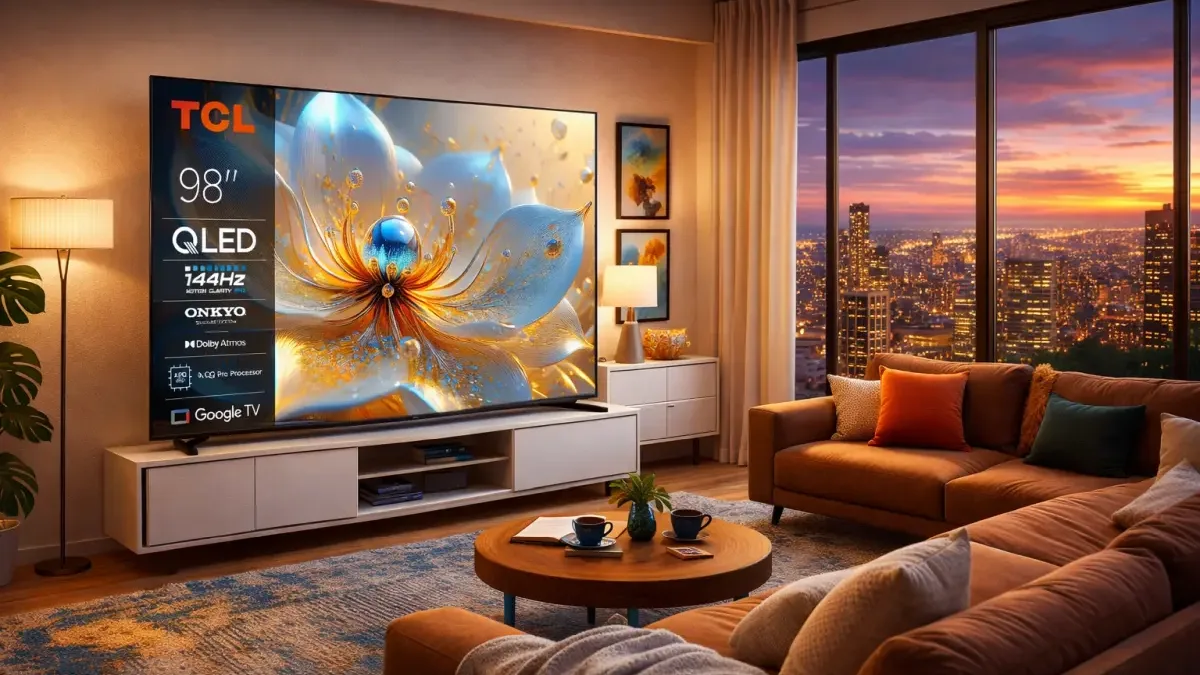 Obří QLED televize TCL pořádně zlevnila! Loni stála víc než dvojnásobek, má až 144 Hz a reproduktory ONKYO