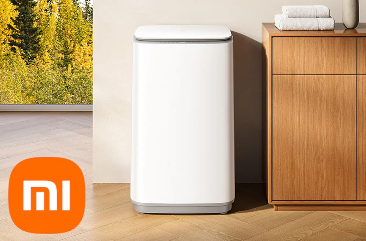Xiaomi Mijia Washing Machine Top Loading 10kg v domacnosti s logem