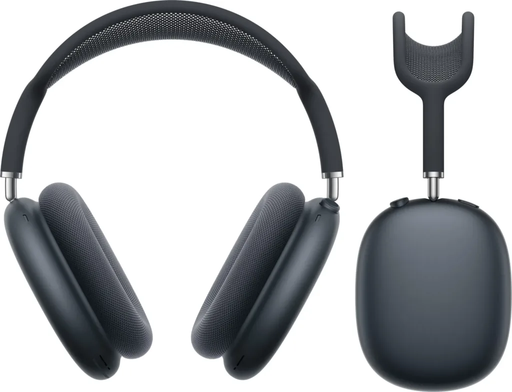 apple airpods max 2 temne inkoustova zepredu a ze strany