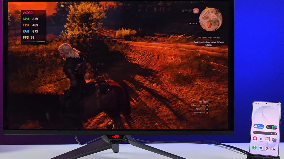 Galaxy S26 Ultra jako kapesní konzole! Spustí Cyberpunk i třetího Zaklínače