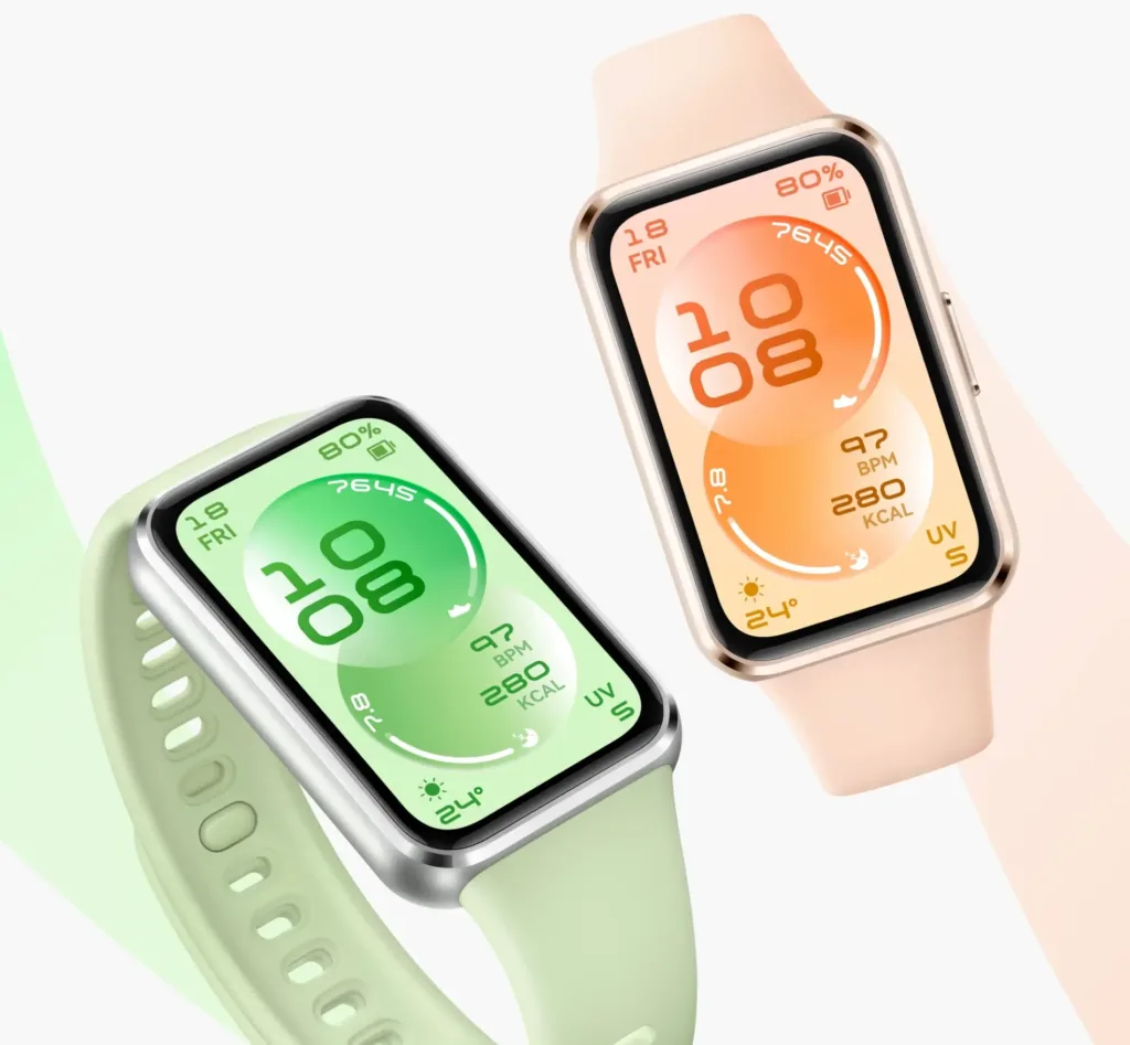 huawei band 11 zelena a ruzova