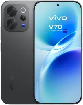 vivo v70 authentic black render predni a zadni strana
