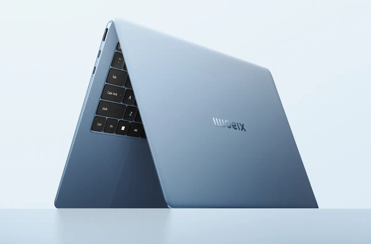 xiaomi book 14 modra vzhuru nohama