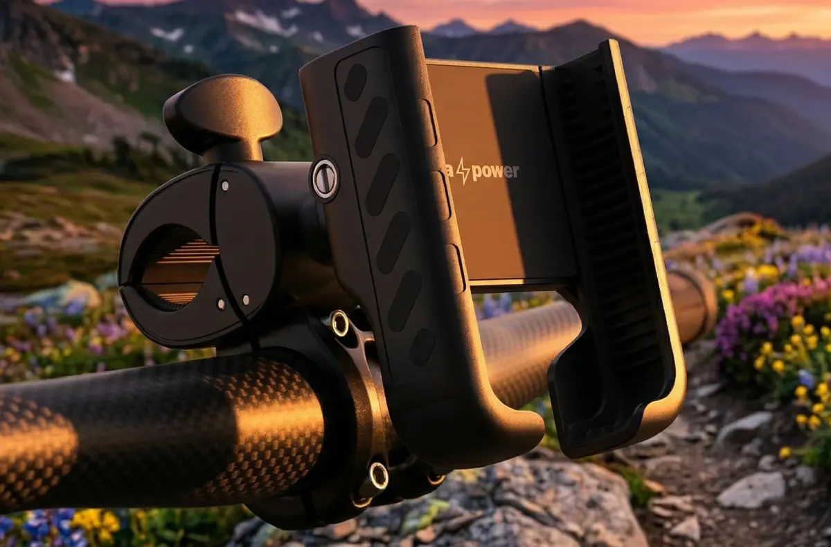 AlzaPower Bike Holder ACP200 na louce ai ilustrace