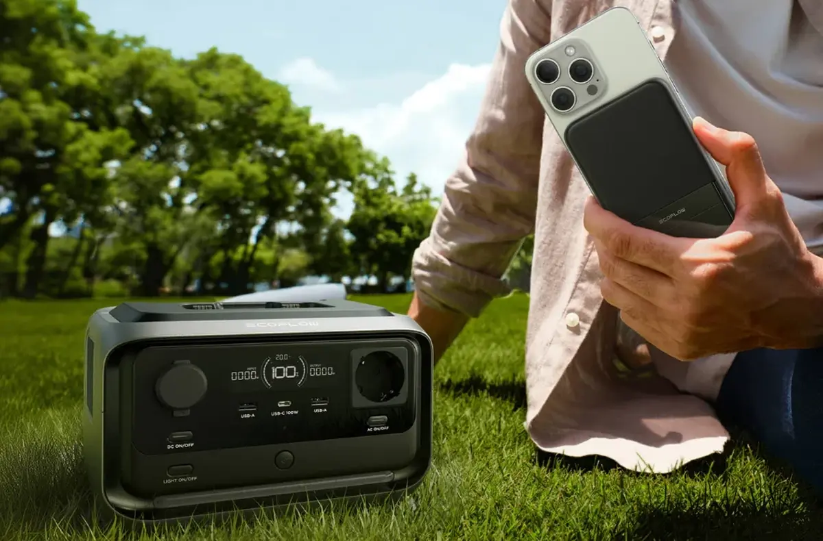 EcoFlow RIVER 3 Max Plus Wireless na travae