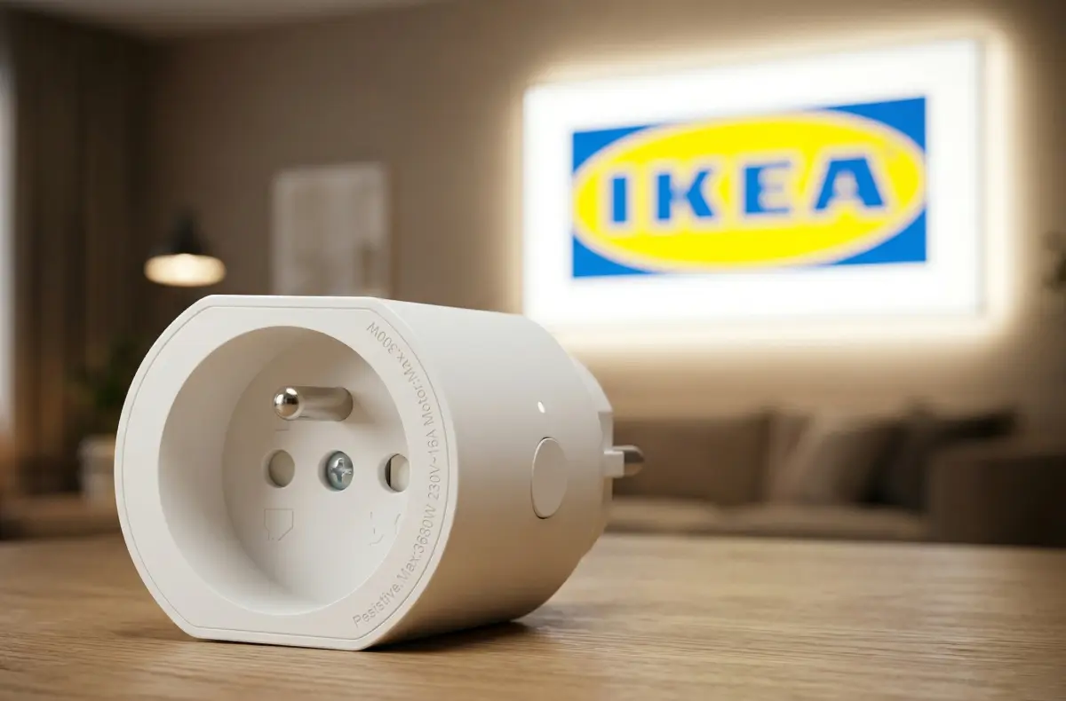 IKEA GRILLPLATS na stole s logem ai ilustrace