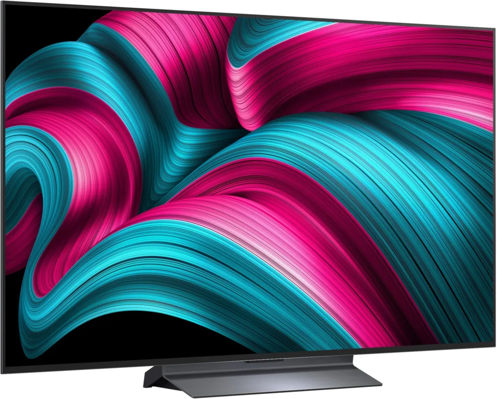 LG OLED55C54 render predni strana natocena