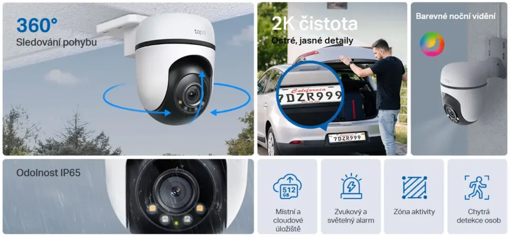 TP Link Tapo C510W vlastnosti