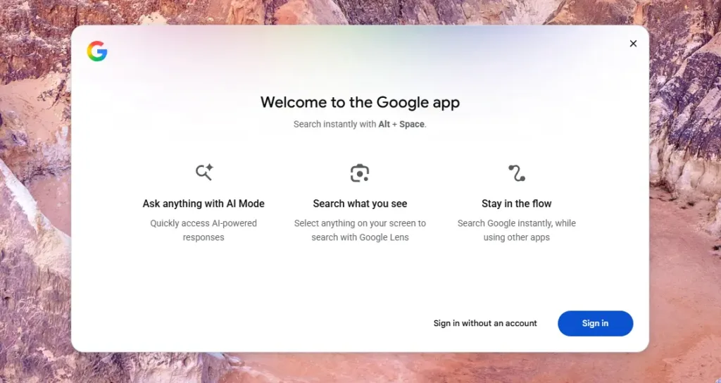 google aplikace pro windows vitejte