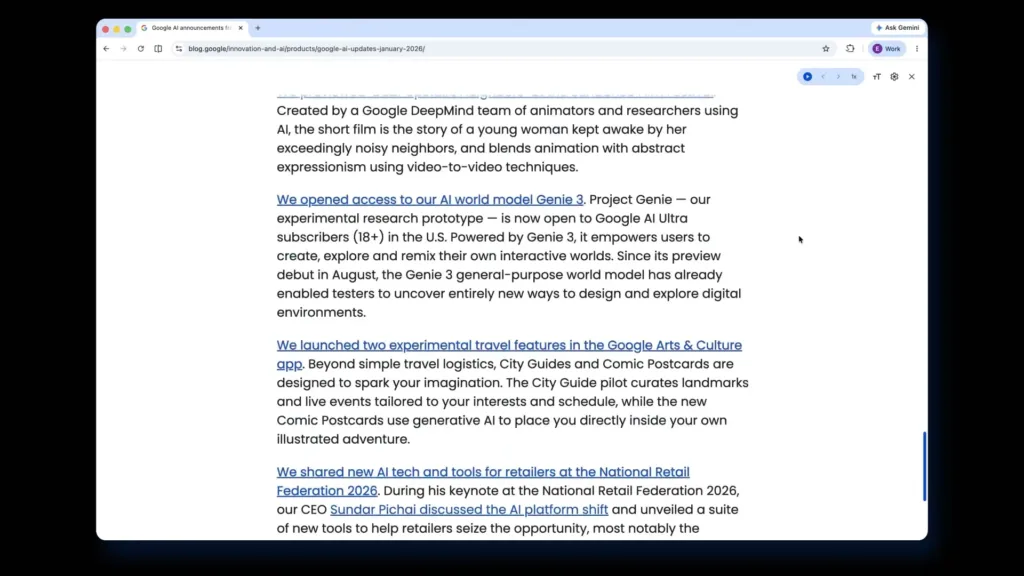 google chrome vylepseny rezim cteni