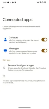 google gemini proactive assistance aplikace