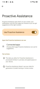 google gemini proactive assistance vysvetleni