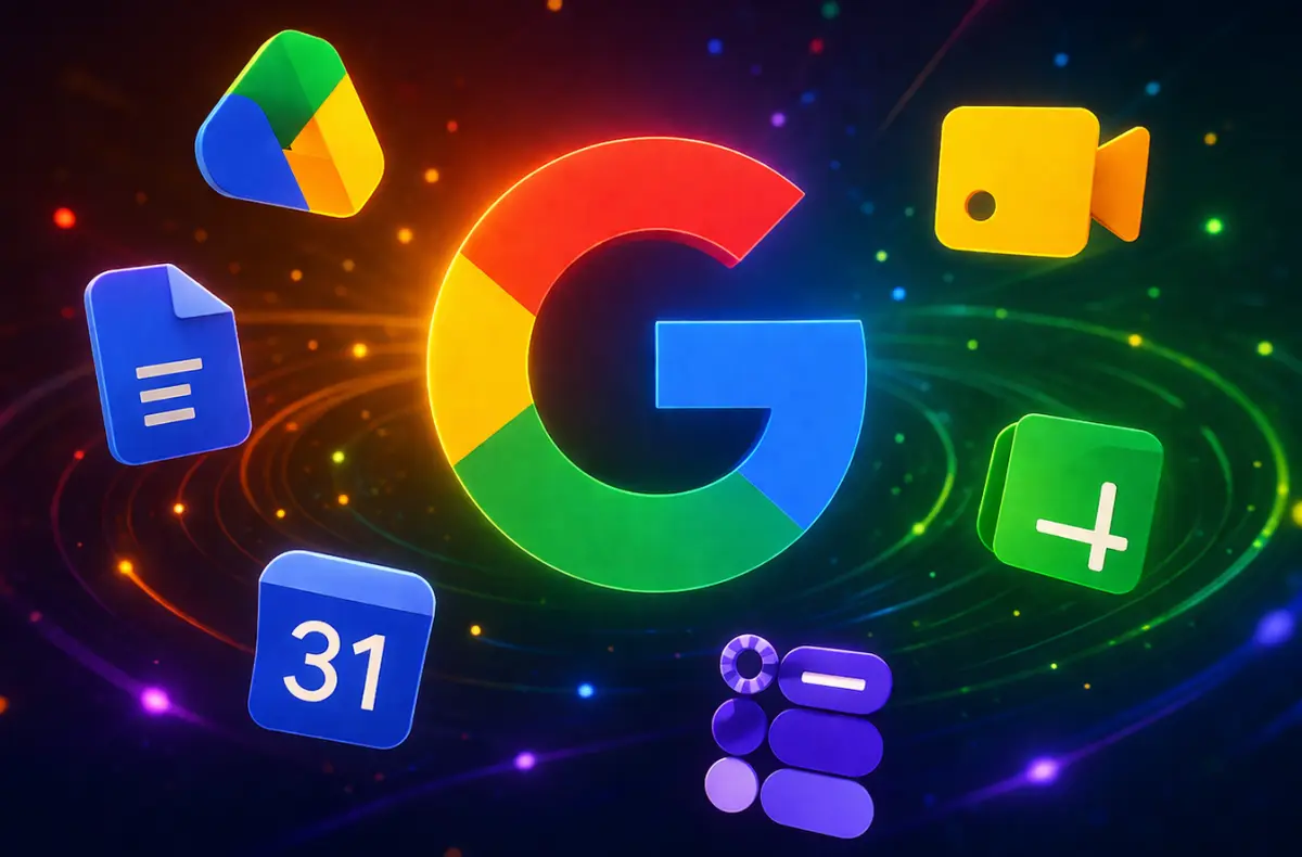 google zmena ikon redesign ai ilustrace