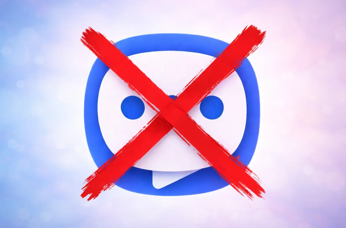 samsung messages konec preskrtnute logo