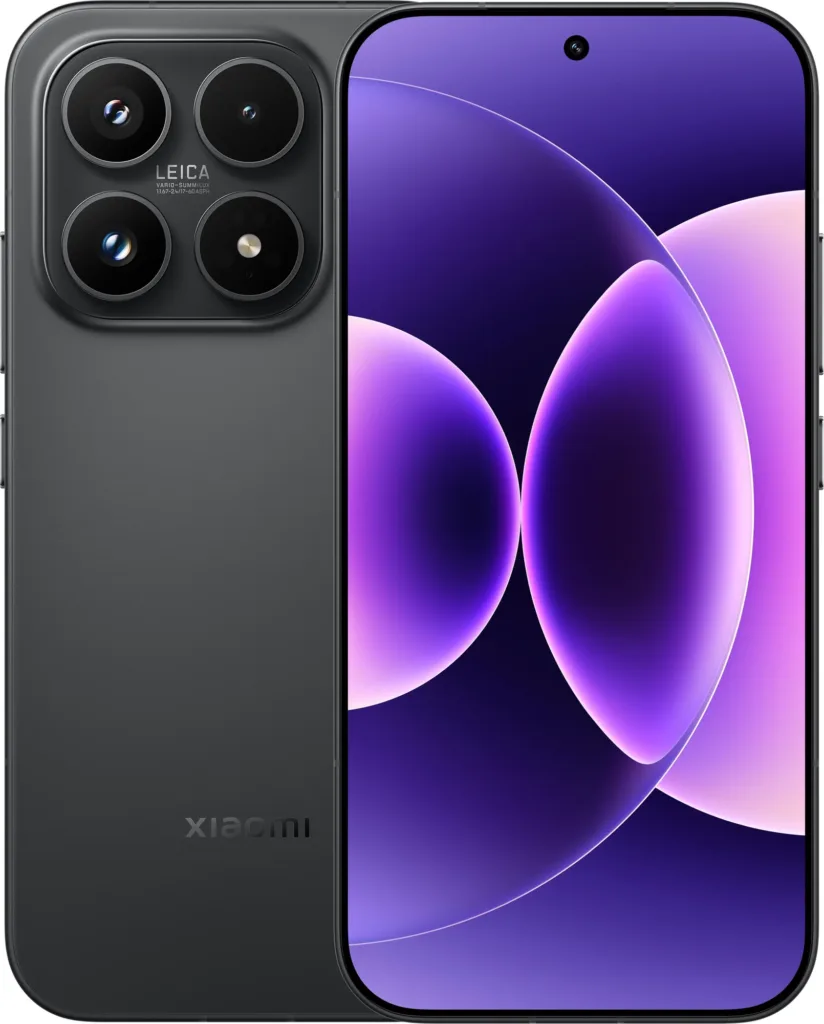 xiaomi 17 cerna render predni a zadni strana