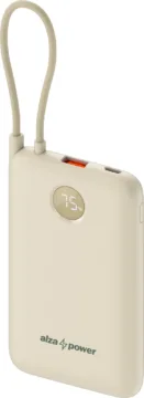 AlzaPower City 10000mAh Power Delivery bezova render