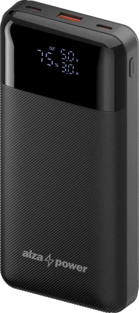 AlzaPower Parade Gen2 20000mAh Power Delivery render cerna