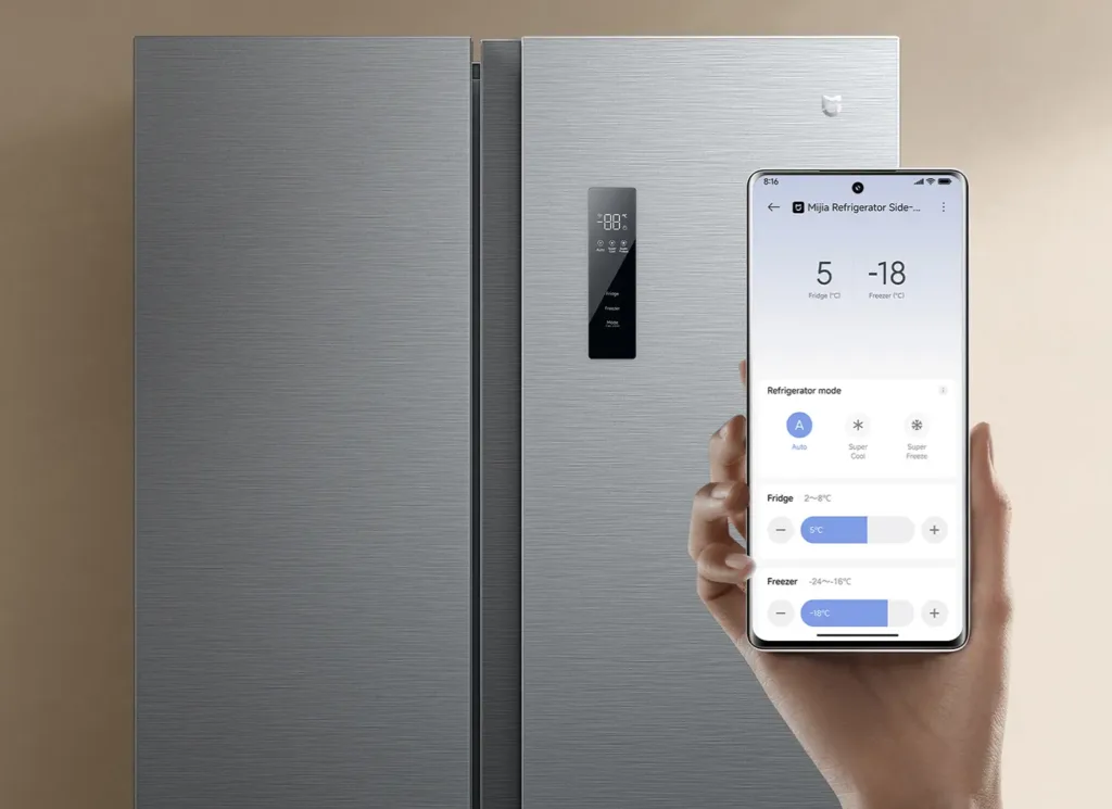 Mijia Refrigerator Side by Side 621L s mobilem