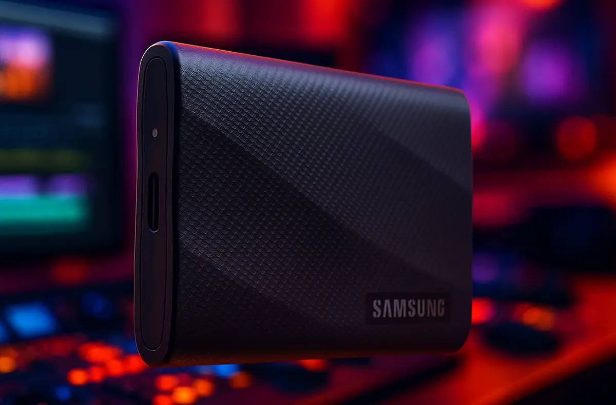 Samsung Portable SSD T9 2TB ve strizne nahled
