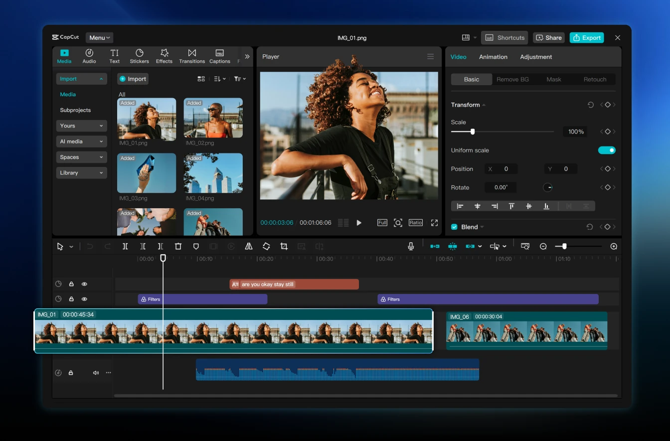 capcut pad editace