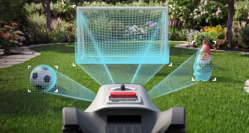 eufy Robot Lawn Mower C15 detekce prekazek