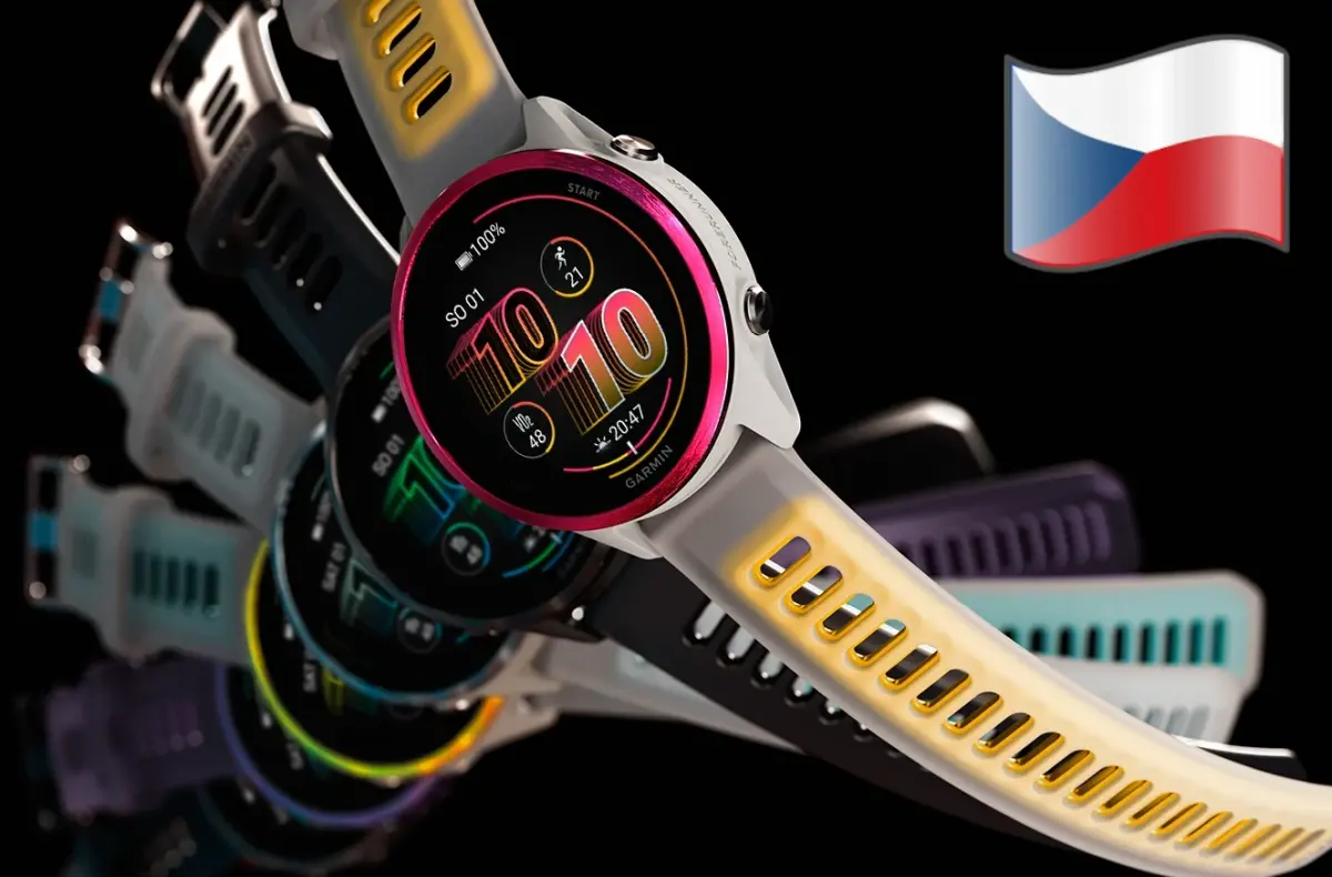 garmin forerunner 570 barevne varianty ceska vlajka