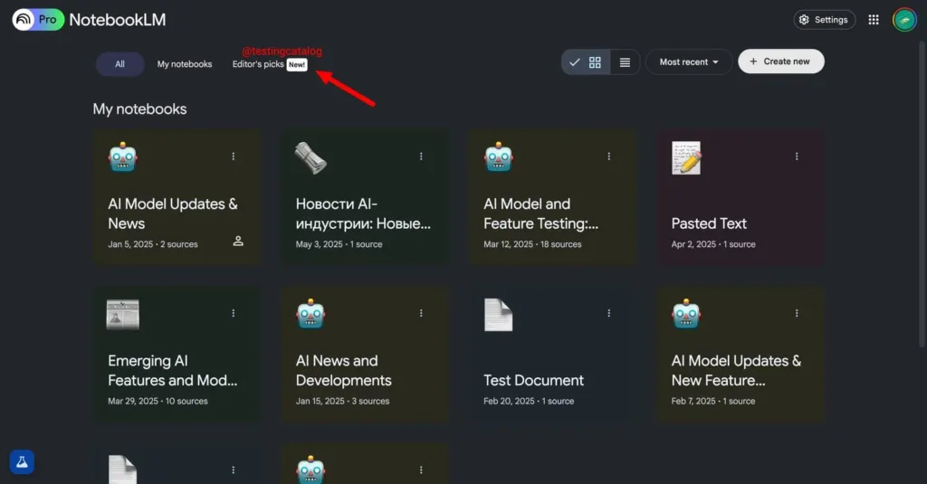 notebooklm editors pick unik