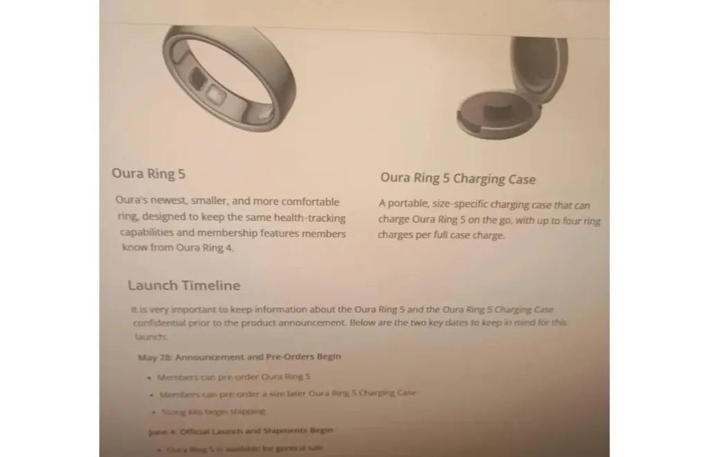 oura ring 5 datum vydani unik