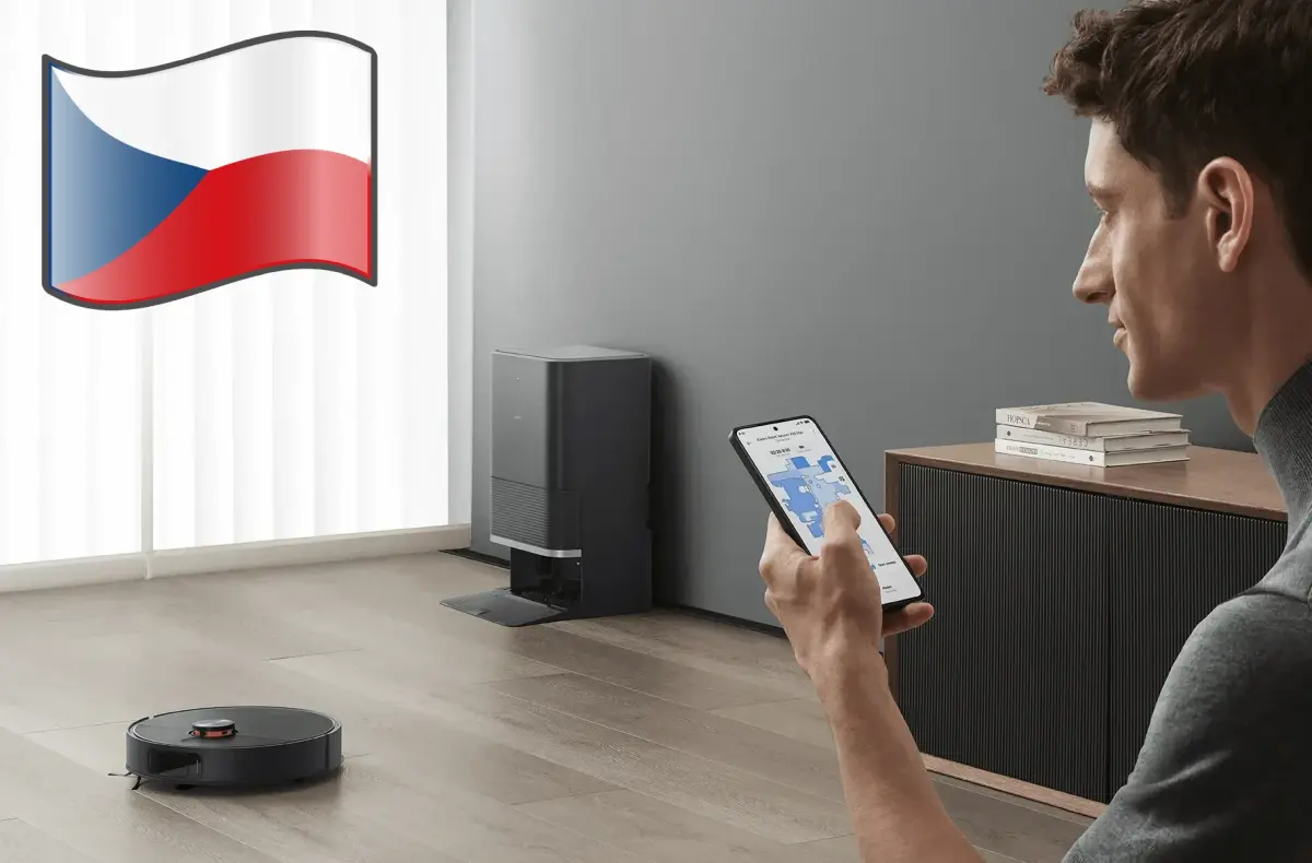 xiaomi robot vacuum x20 max v mistnosti ovladani mobilem stanice
