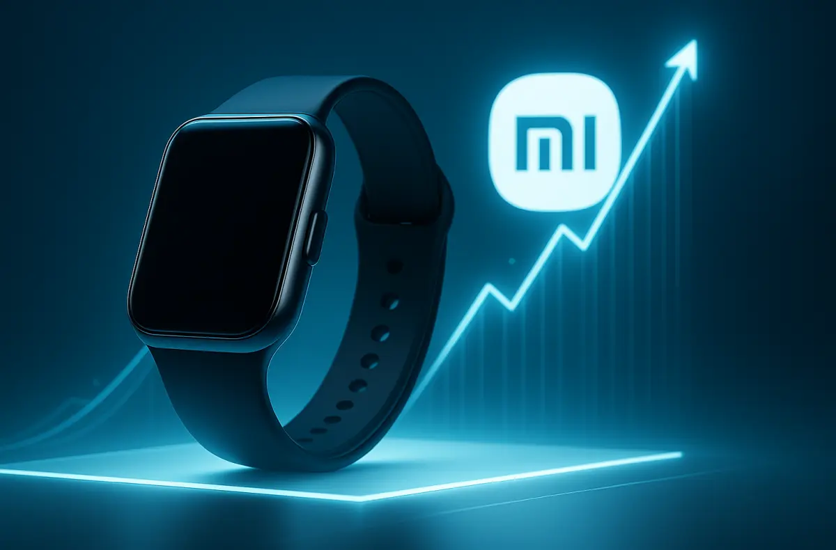 xiaomi trh s nositelnou elektronikou ilustrace