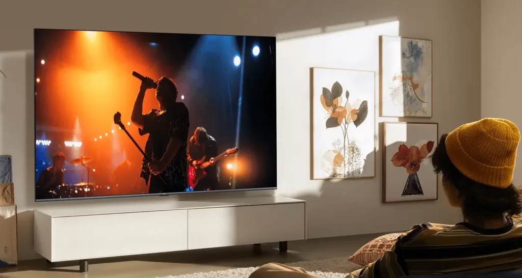 xiaomi tv s mini led 2026 v obyvaku sledovani