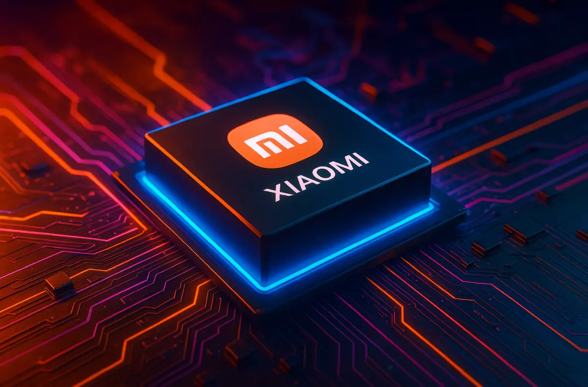 xiaomi vlastni procesor s logem a napisem ilustrace