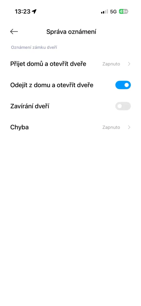 zamek xiaomi aplikace