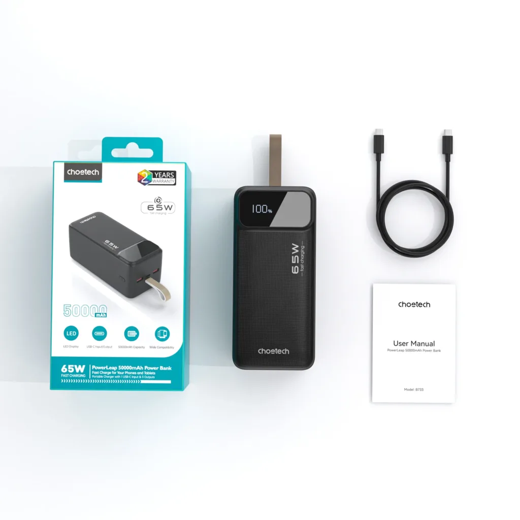 ChoeTech PD65W Power bank 50000mAh baleni