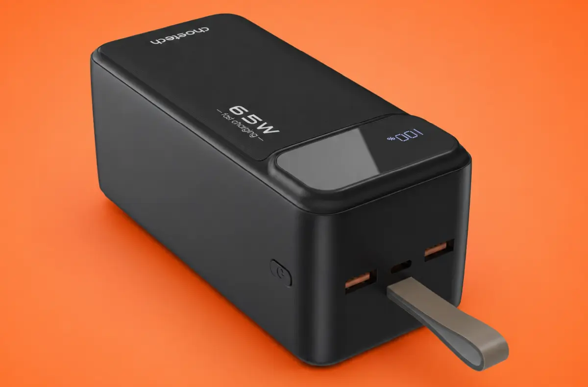 ChoeTech PD65W Power bank 50000mAh na oranzovem pozadi
