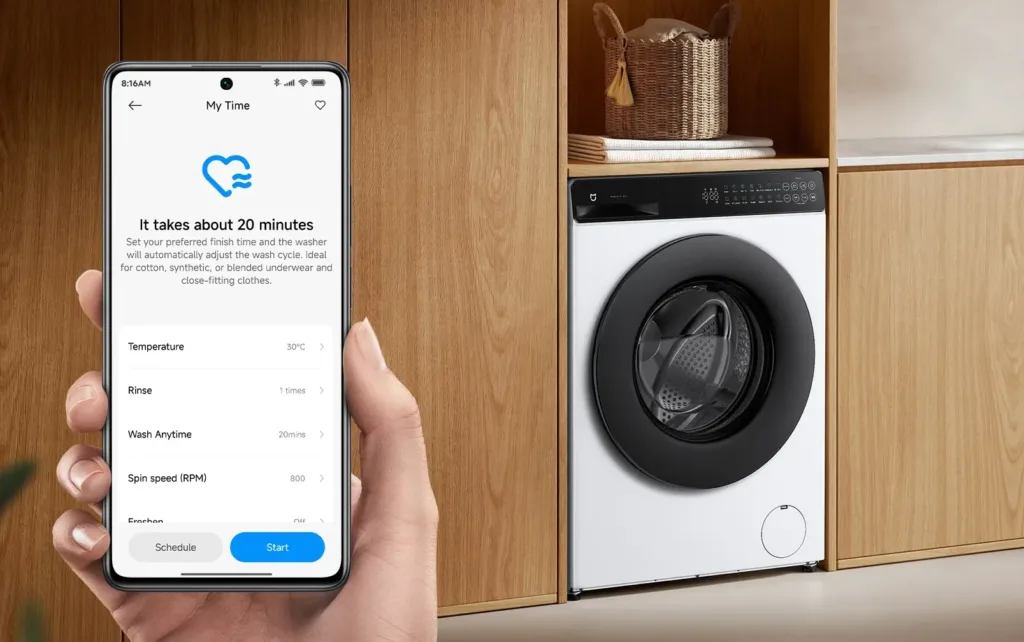 Mijia Front Load Washer 8kg ovladani mobilem