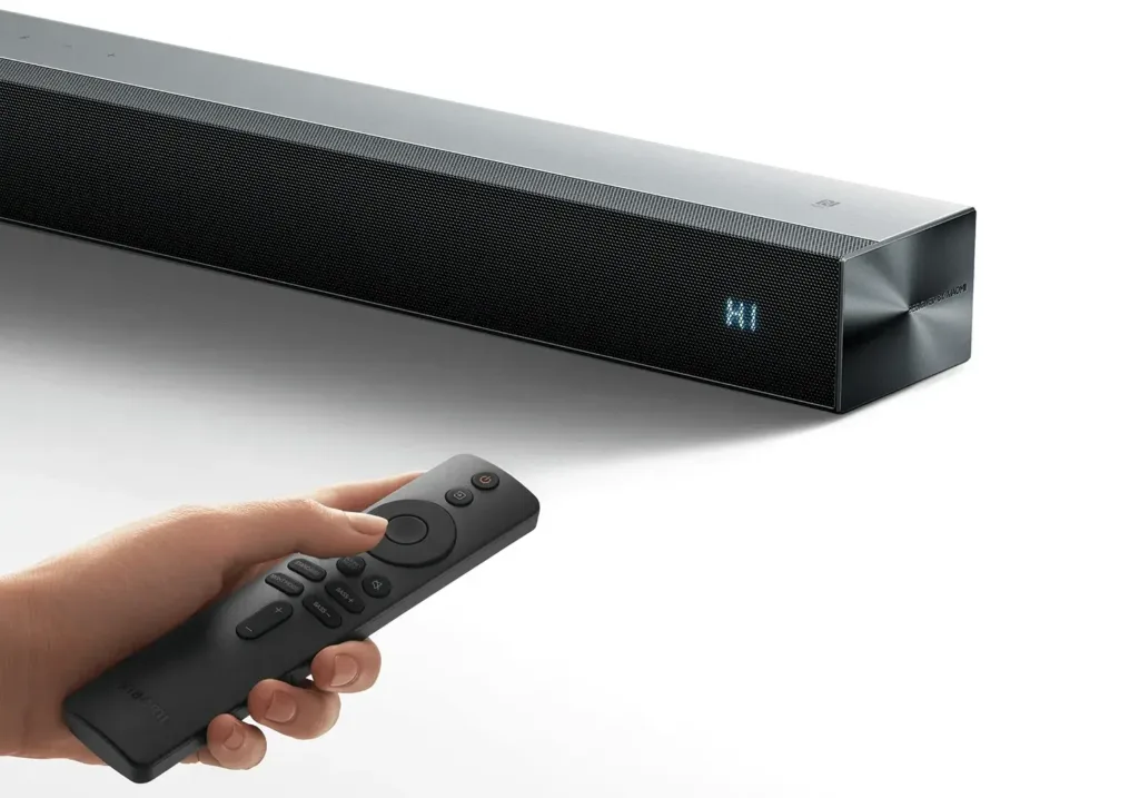 Xiaomi Soundbar Pro 2.1 ch soundbar design dalkovy ovladac