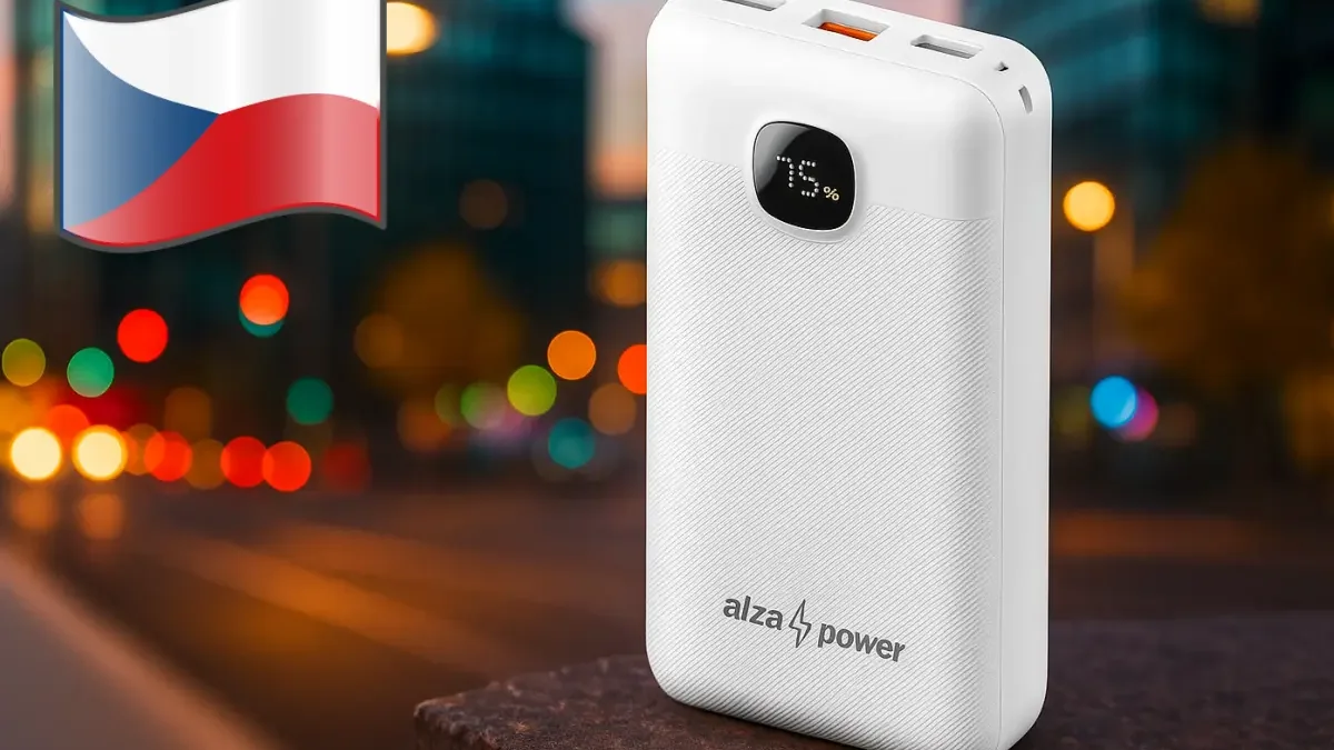 Alza pořádně zlevnila svou 20 000mAh powerbanku. Má displej a tři porty