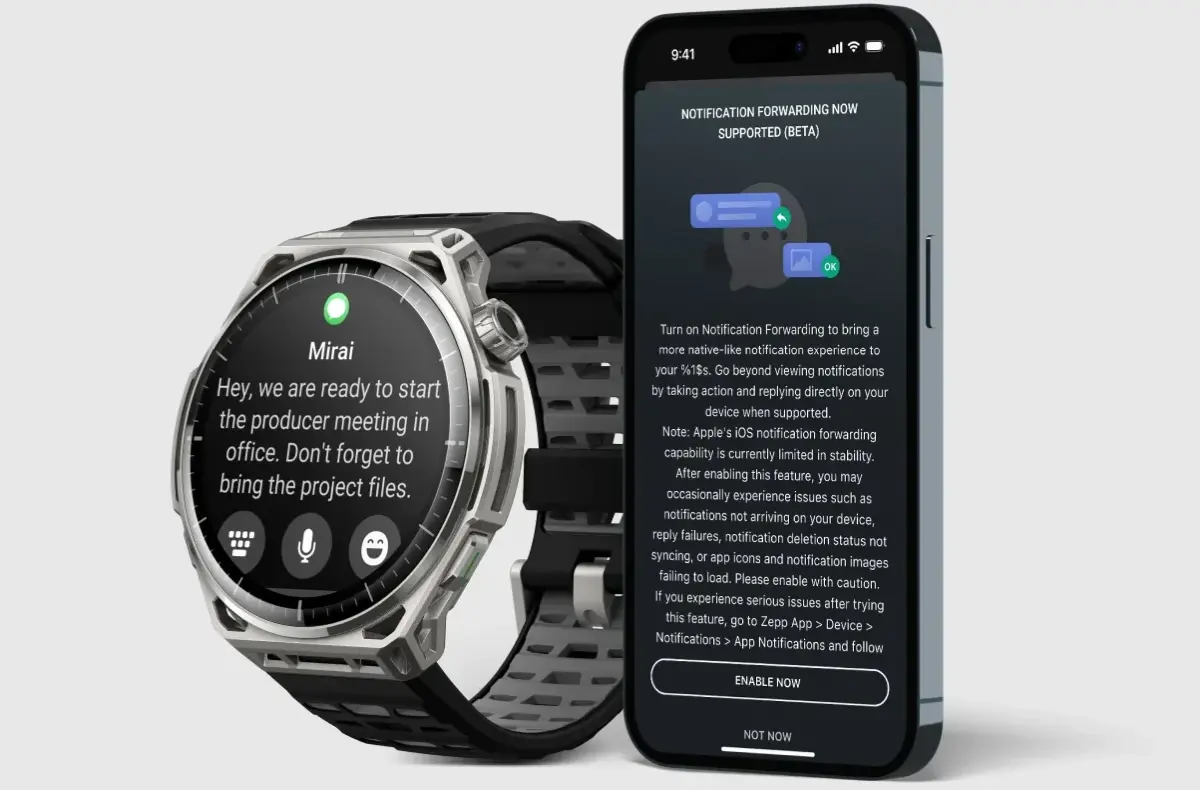 amazfit ios notifikace zlepseni