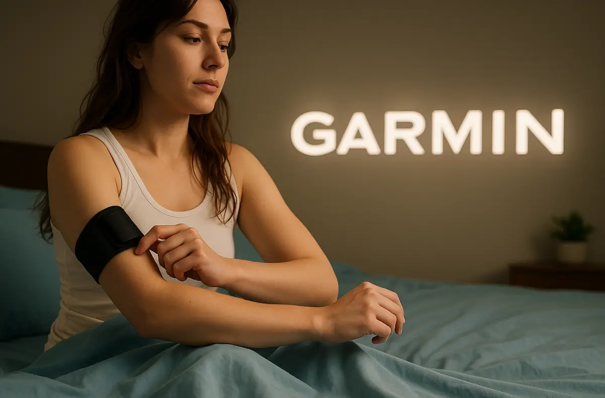 garmin index sleep monitor na ruce ilustrace