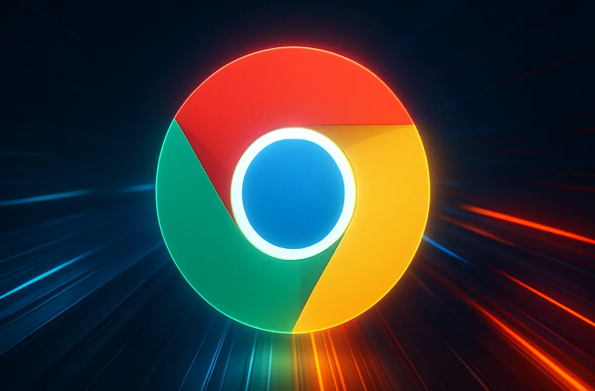 google chrome se svetelnymi carami rychlost