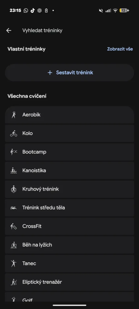 google health aplikace testovani fitbit air 4