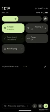 google pixel co to hraje dlazdice v kontrolnim centru