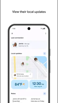 google pixel vips sdileni polohy a pocasi