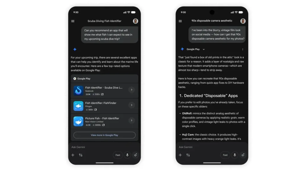 google play gemini integrace oficialni