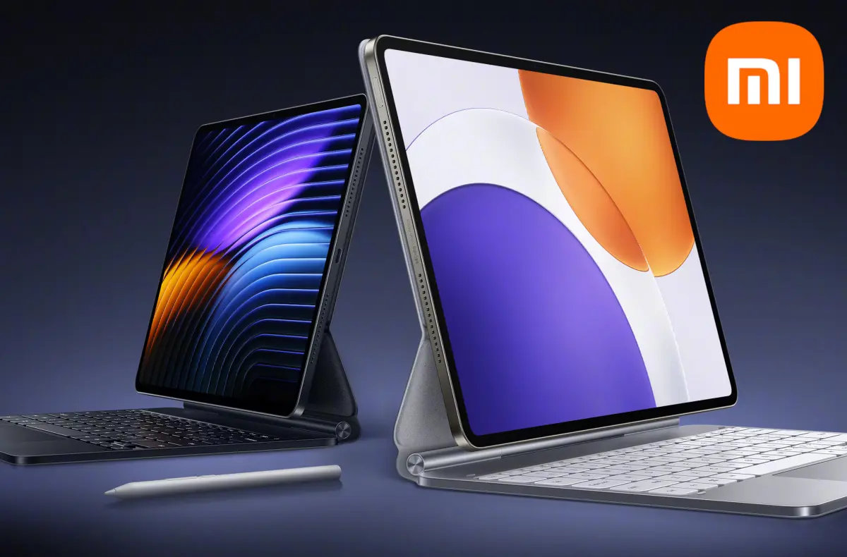 xiaomi pad 7s pro dva tablety s logem