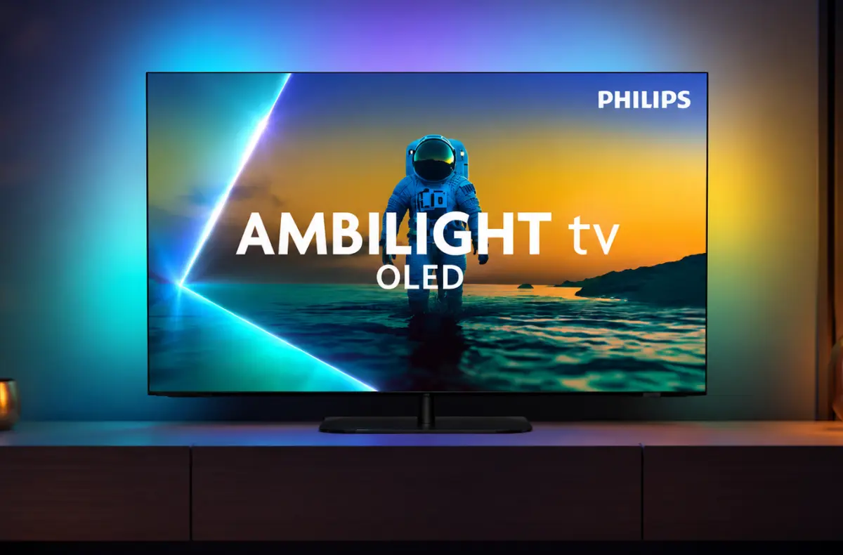 Philips 65OLED820 v domacnosti ai ilustrace