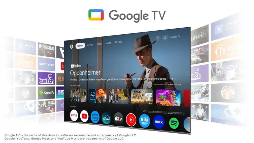 TCL 85C765 google tv system