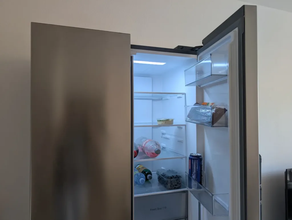 Xiaomi Mijia Refrigerator Cross Door 502L prave dvere otevrene
